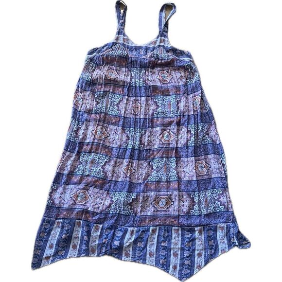 Lucky Brand Boho Tank Dress Paisley Women’s Size 1X - Picture 4 of 7